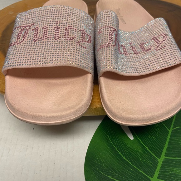 Juicy Couture Blinged JUICY slides Sandals - Picture 2 of 5
